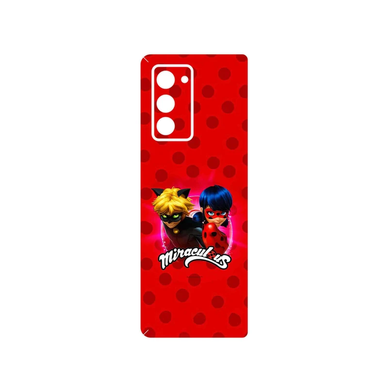 برچسب پوششی ماهوت مدل Ladybug and Cat Noir مناسب برای گوشی موبایل سامسونگ Galaxy Z FOLD 2