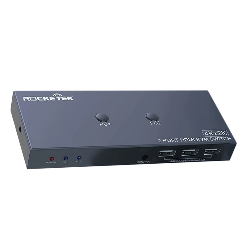 سوییچ KVM دو پورت HDMI راکیتیک کد 6539