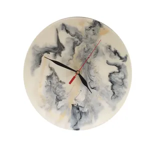 ساعت دیواری رزینی طرح سنگ