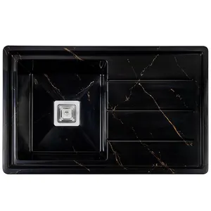 سینک ظرفشویی گرانیت توکار یک لگنه مدل 80-1S-MRT