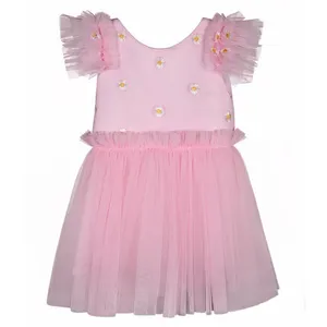 پیراهن دخترانه  طرح بابونه مدل B1781