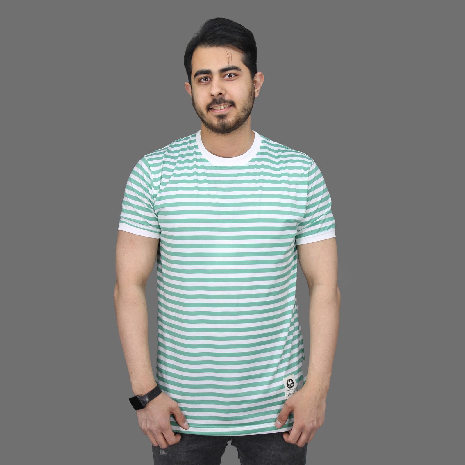 تی شرت آستین کوتاه مردانه مالدینی مدل t-477 - - 1