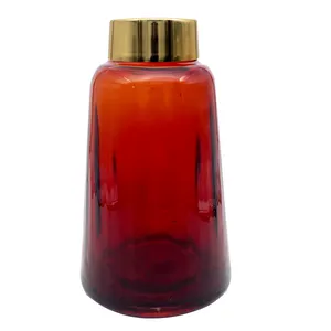 گلدان شیشه‌ای مدل طوق دار کد MG01