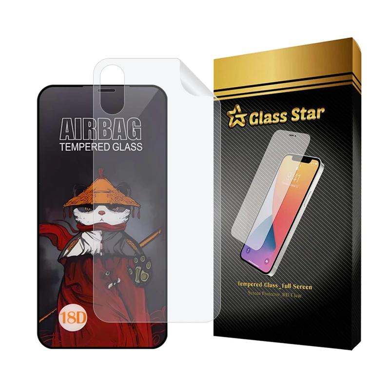 محافظ صفحه نمایش گلس استار مدل AIRNABKGS مناسب برای گوشی موبایل اپل iPhone Xs / X به همراه محافظ پشت گوشی
