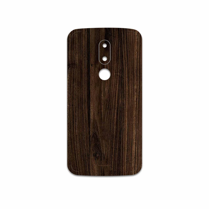 برچسب پوششی ماهوت مدل Dark Walnut Wood مناسب برای گوشی موبایل موتورولا Moto M