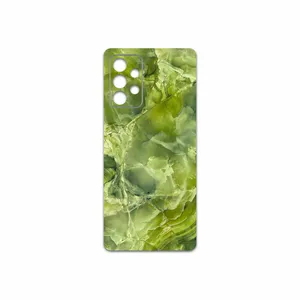 MAHOOT Green-Crystal-Marble Cover Sticker for Samsung Galaxy A52s 5G