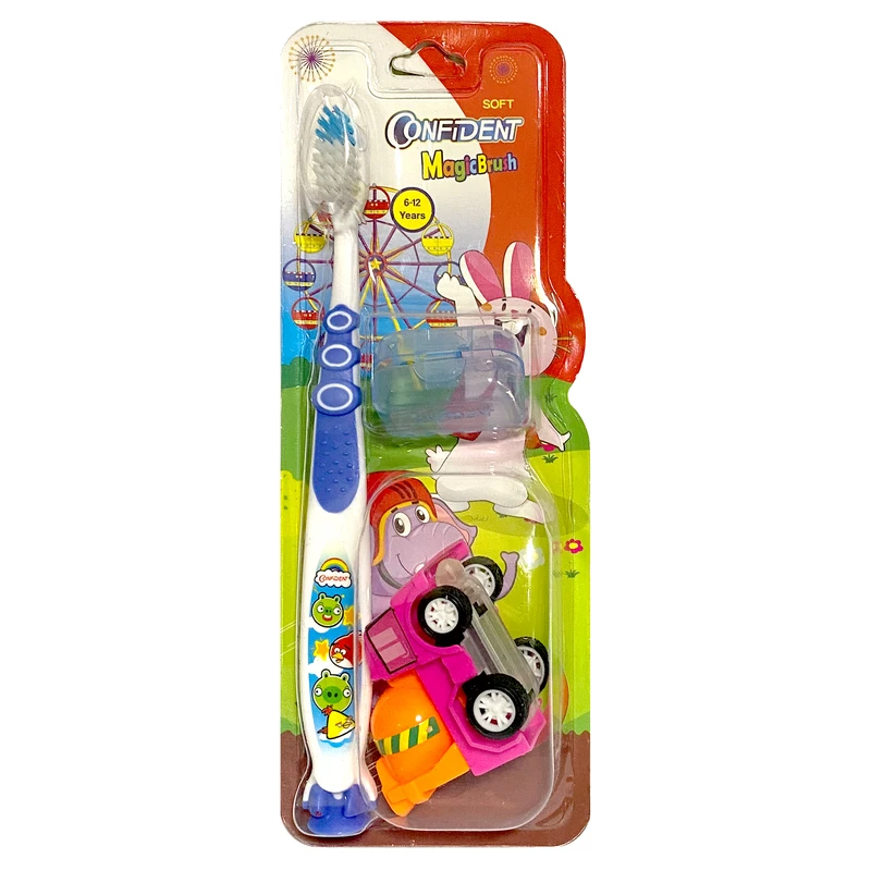 مسواک کودک کانفیدنت مدل مجیک براش با برس نرم