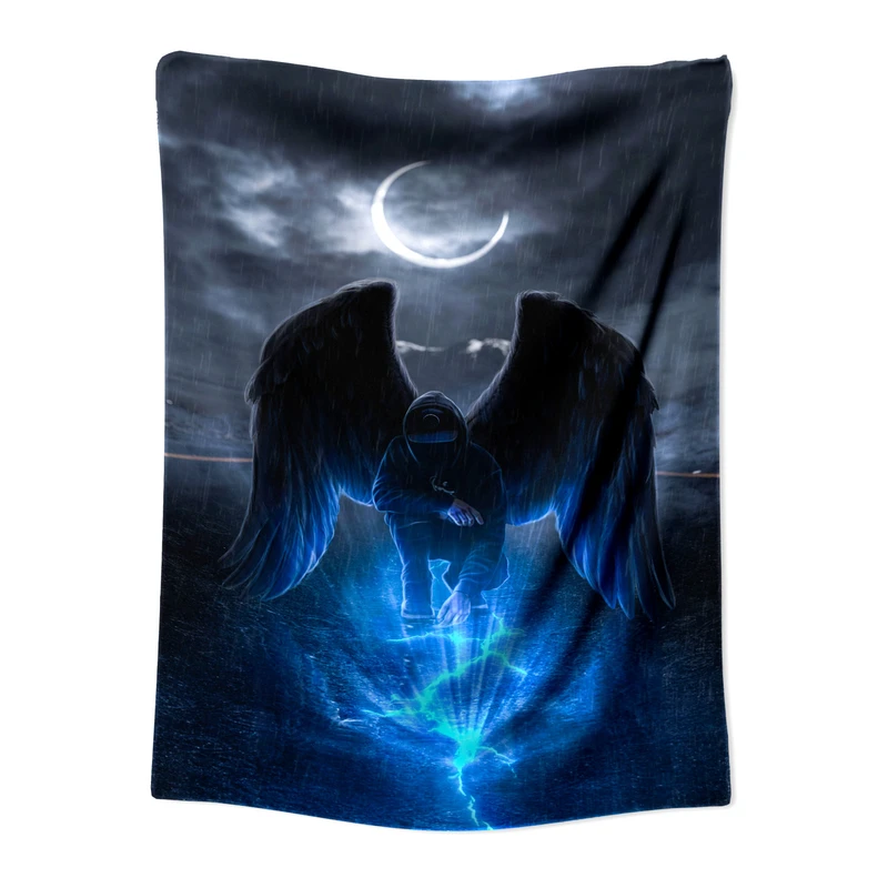  پوستر پارچه ای مدل بکدراپ بلک لایت کد 747