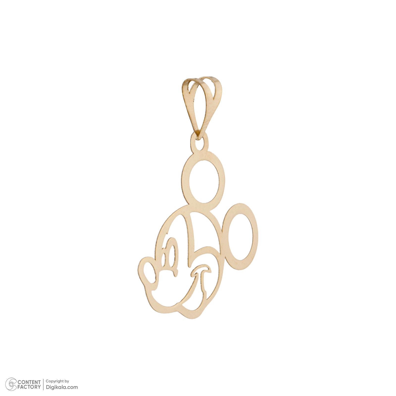 آویز گردنبند طلا 18 عیار دخترانه مایا ماهک مدل MM1892 طرح میکی موس - - 3