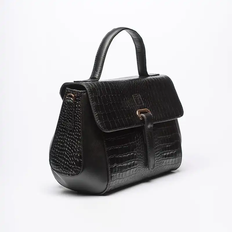 کیف دستی زنانه خانه چرم تبریز مدل نگین - کروکو