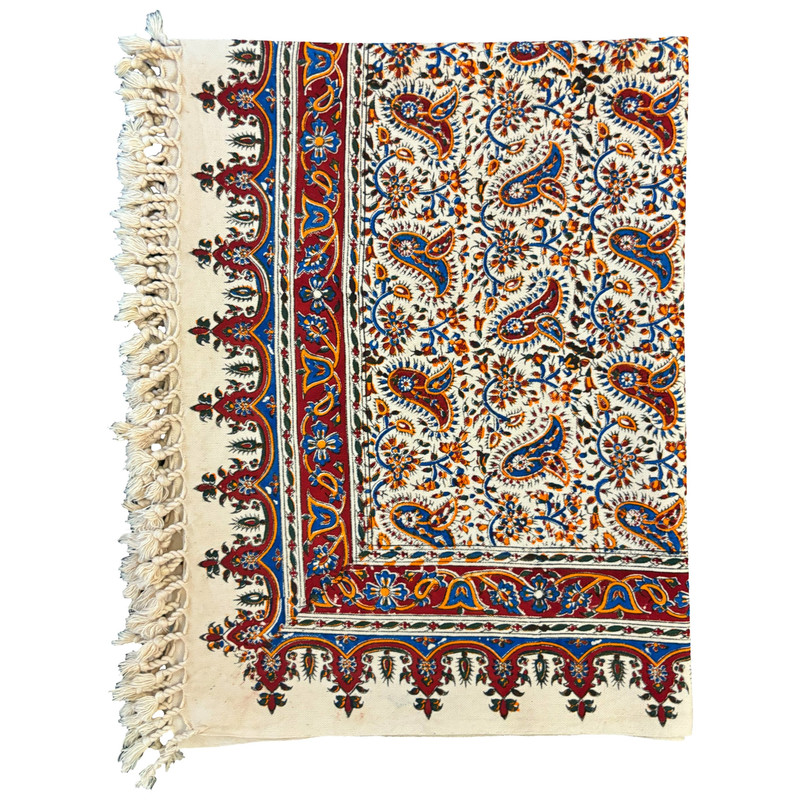 رومیزی قلمکار طرح سلسله ای کد D.150