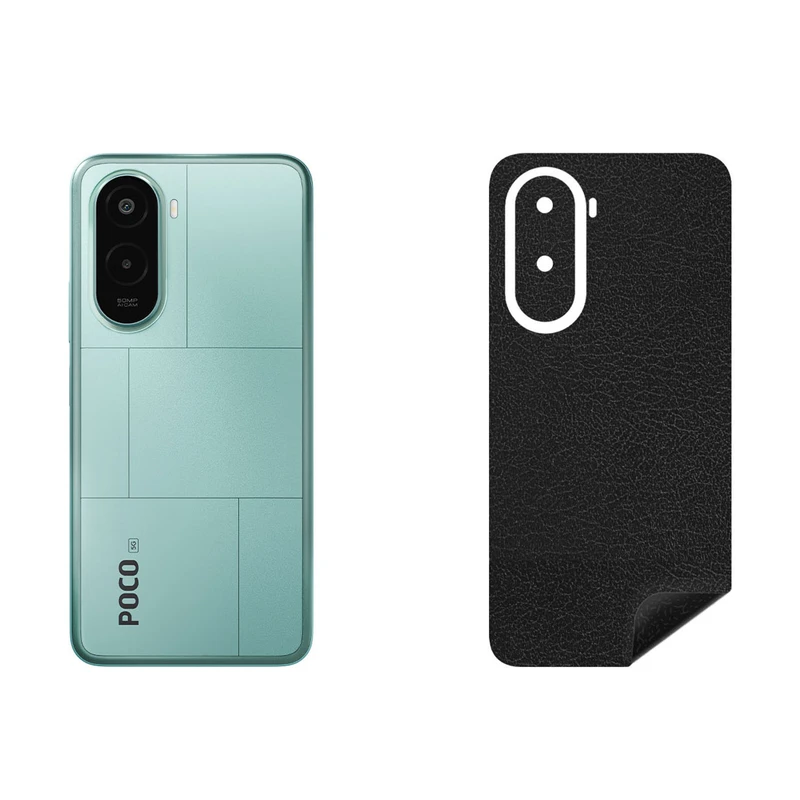 برچسب پوششی بستور طرح چرم مدل GB1-1 مناسب برای گوشی موبایل شیائومی Poco M7 Plus