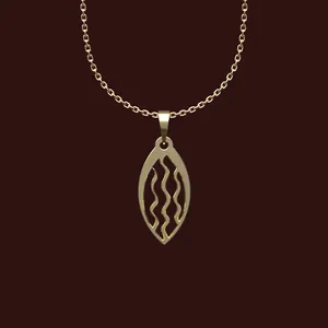 گردنبند طلا 18 عیار زنانه مدوپد مدل هندسی کد W2-1-1046