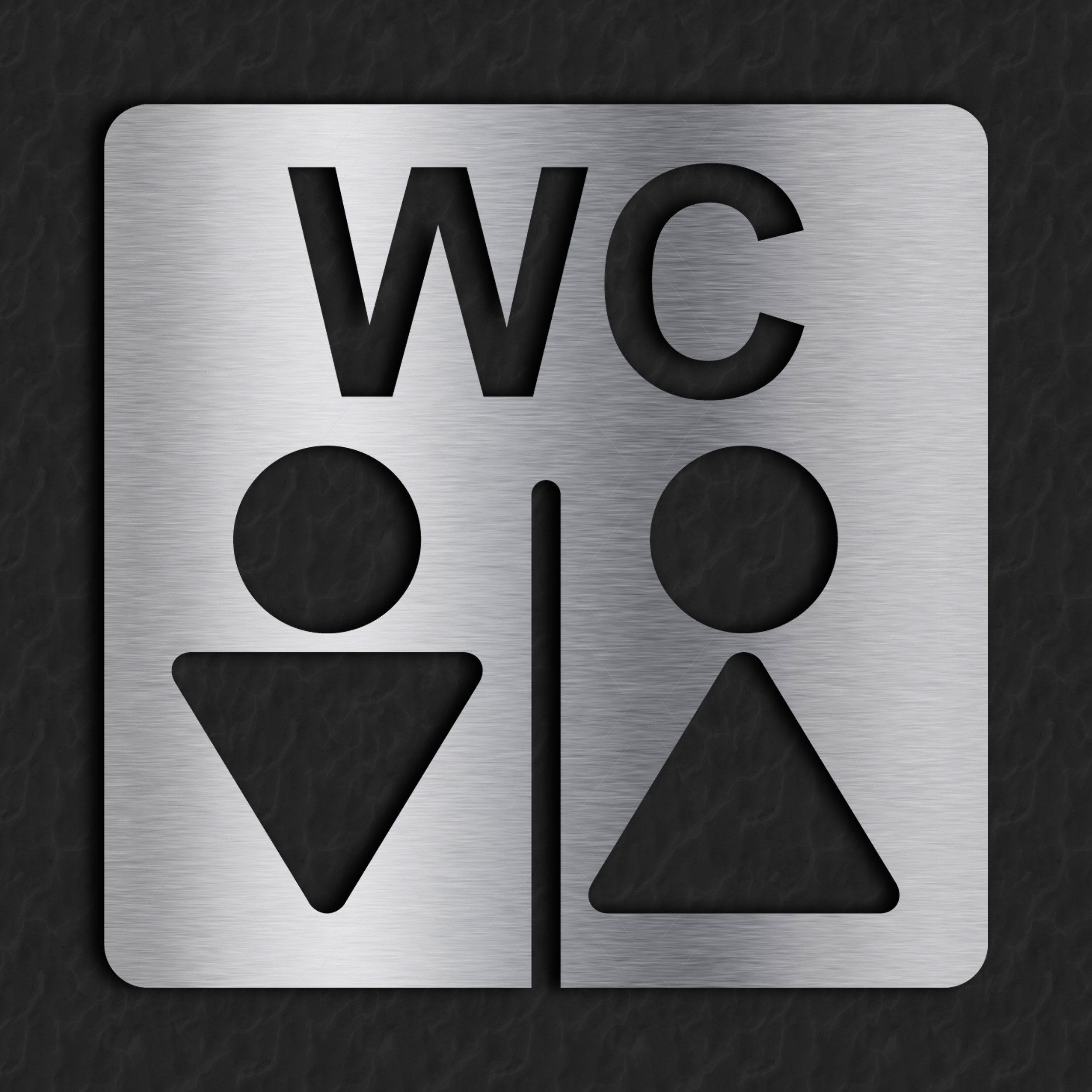 تابلو نشانگر آژنگ طرح سرویس بهداشتی مردانه و زنانه کد I-CL-W063