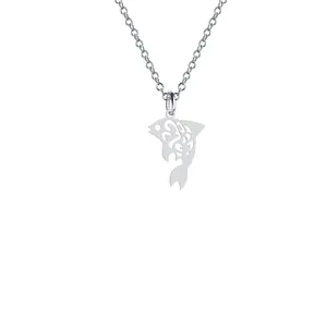 گردنبند نقره زنانه هایکا مدل ماهی کد n.ha2-747