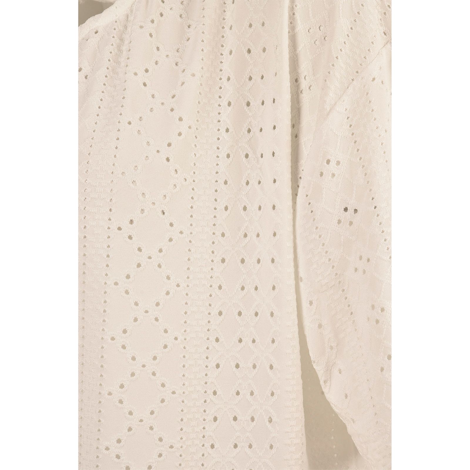 بلوز آستین کوتاه زنانه بادی اسپینر مدل 3304 کد 1 رنگ سفید -  - 4