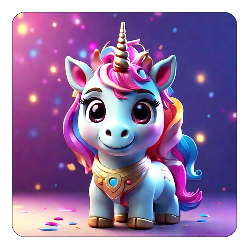 مگنت کاکتی طرح اسب تک شاخ و یونیکورن مدل mp30780