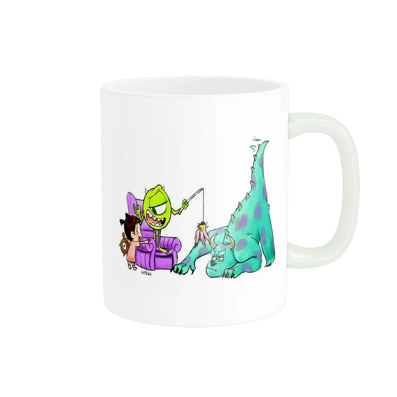 ماگ پادآفرین مدل کارتون کارخانه هیولاها طرح سالیوان و بو کد p3721