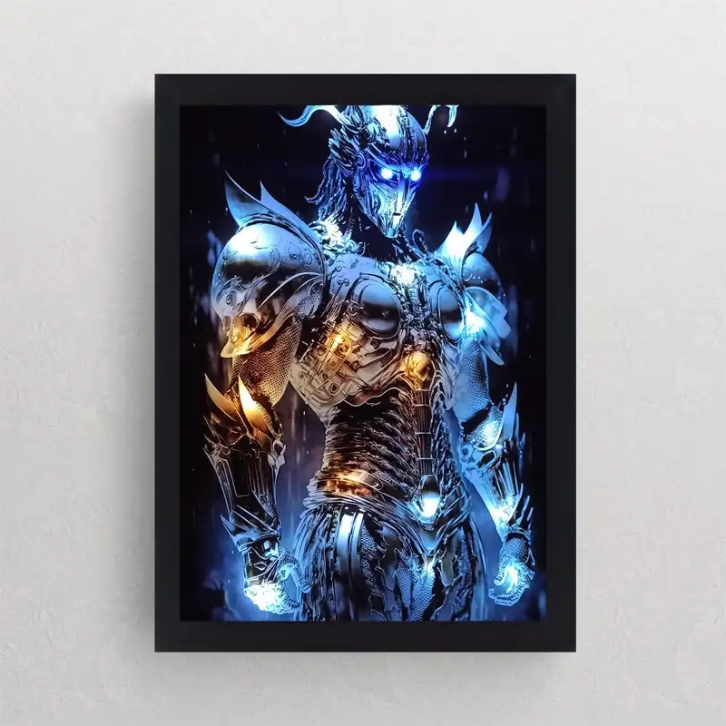 تابلو نوری گیم دکور طرح آدم آهنی مدل game9