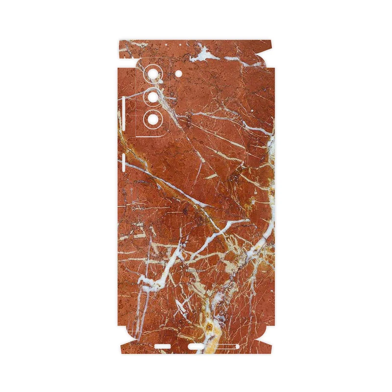 برچسب پوششی ماهوت مدل Red Marble-FullSkin مناسب برای گوشی موبایل سامسونگ Galaxy S21 Plus 5G