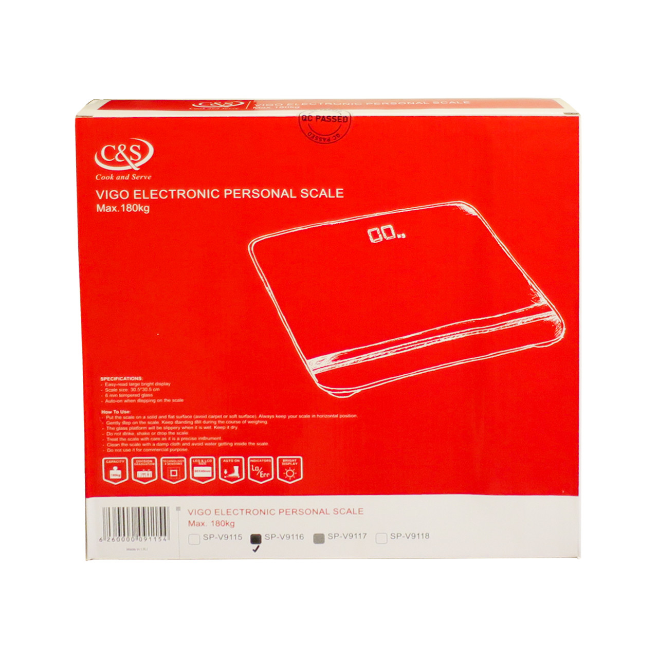 ترازو دیجیتال سی اند اس مدل VIGO کد 911