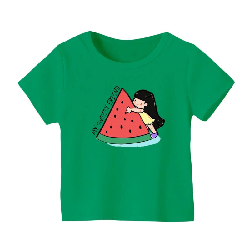 تی شرت آستین کوتاه بچگانه مدل دخترک یلدایی کد 14