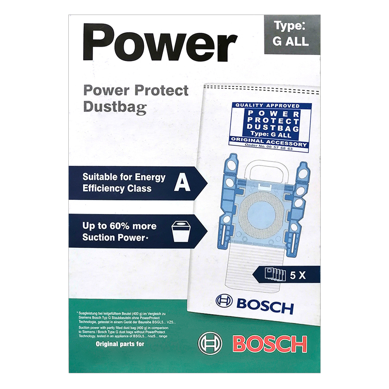 پاکت جاروبرقی پاور مدل G-ALL مناسب برای جاروبرقی های بوش و زیمنس بسته 5 عددی پاکت جاروبرقی پاور مدل G-ALL مناسب برای جاروبرقی های بوش و زیمنس بسته 5 عددی