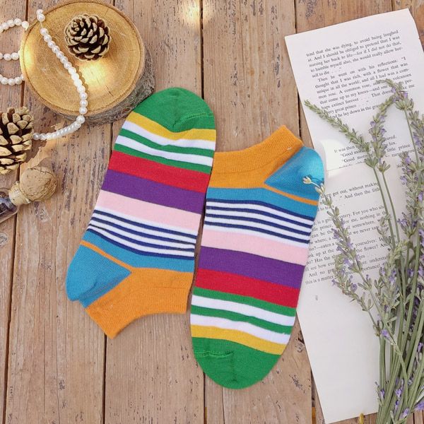 جوراب زنانه ال سون مدل رنگین کمان کد PH875.1 -  - 5