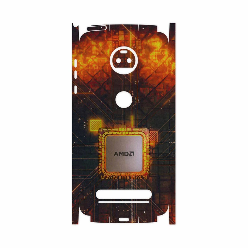برچسب پوششی ماهوت مدل AMD Brand-FullSkin مناسب برای گوشی موبایل موتورولا Moto Z2 Force
