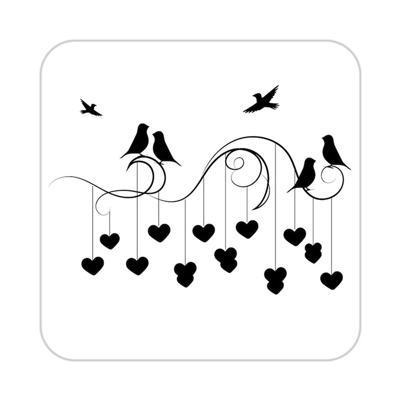 زیر لیوانی کاکتی طرح عاشقانه مدل mp37524