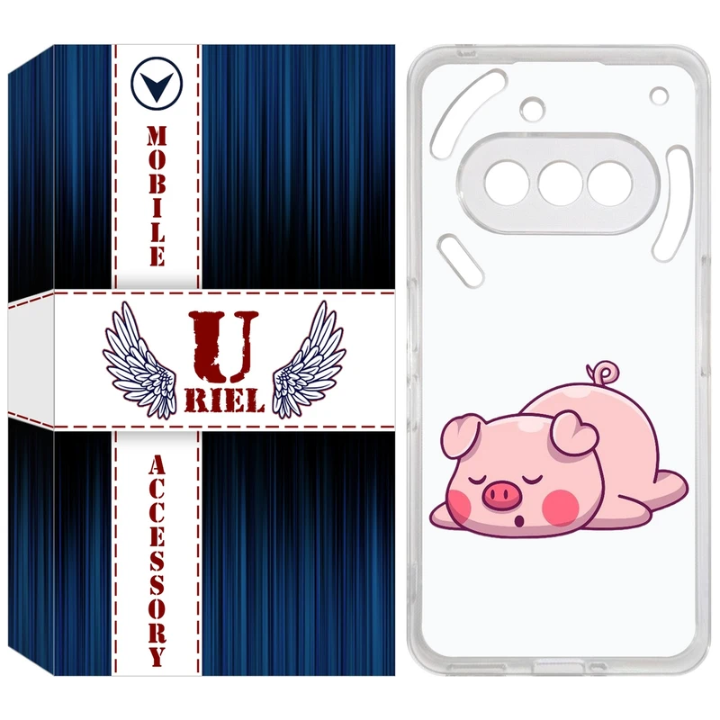 کاور یوریل مدل Clear کد 42 طرح پیگی مناسب برای گوشی موبایل ناتینگ فون  Phone 3a