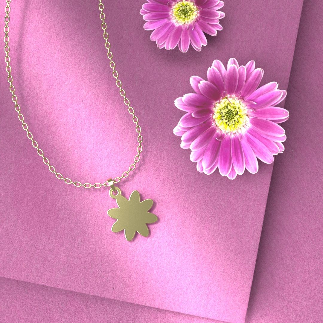 گردنبند طلا 18 عیار زنانه مدوپد مدل هندسی کد HH2-1-1196 -  - 6