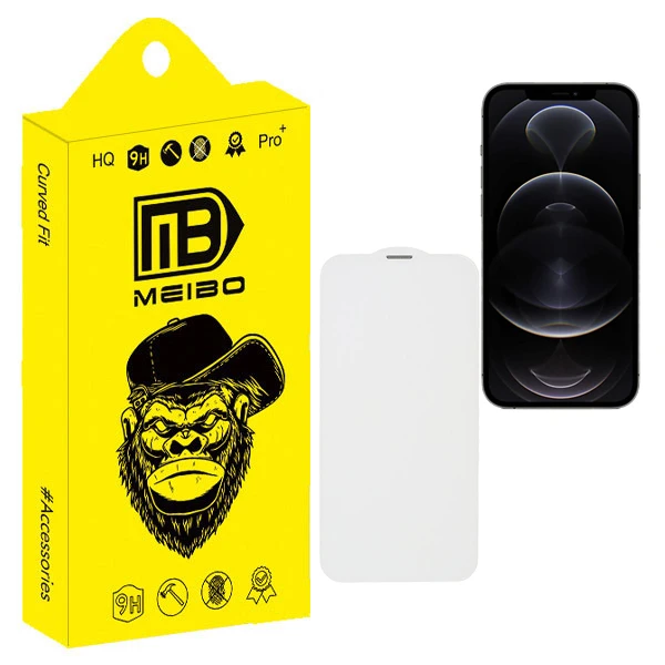محافظ صفحه نمایش میبو طرح بی حاشیه مدل Silent Port مناسب برای گوشی موبایل اپل Iphone 12 Pro max