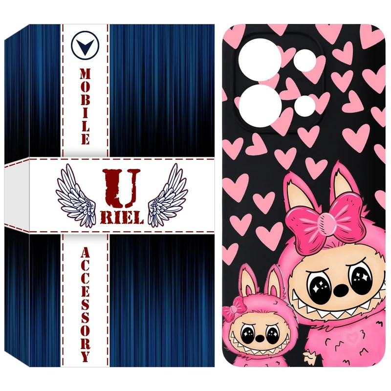 کاور یوریل مدل KSH کد 105 طرح عروسک لبوبو مناسب برای گوشی موبایل شیائومی Redmi Note 13 4G