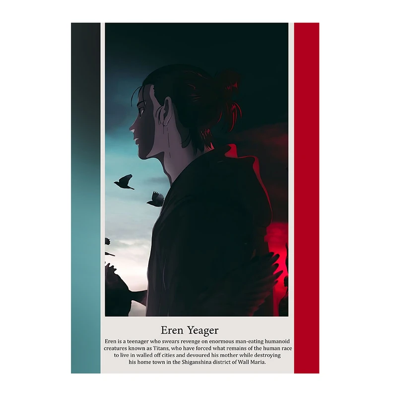 پوستر مدل انیمه Eren Yeager از Attack on titan کد 3