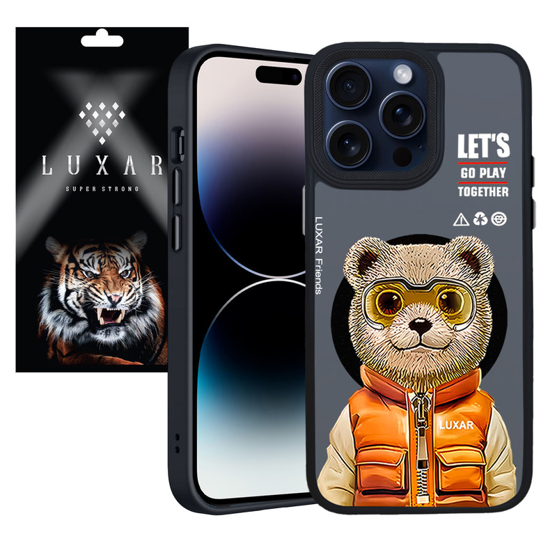 کاور لوکسار مدل Teady Bear مناسب برای گوشی موبایل اپل iPhone 14 Pro Max