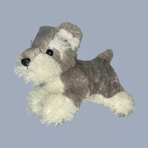 عروسک طرح سگ پاپی مدل Schnauzer Puppy Dog کد SZ13/1182 طول 32 سانتی‌متر