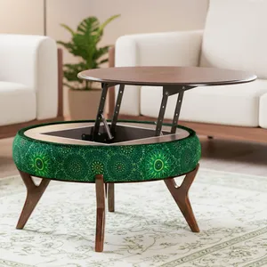 میز جلومبلی گرد مدل نقش طرح لاهیجان