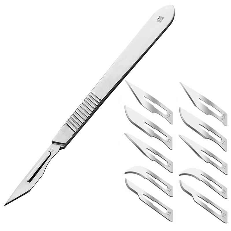 کاتر کد SKJMRJ002369 به همراه تیغ یدک بسته 11 عددی