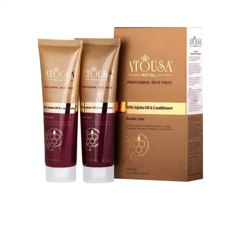 کرم بی رنگ کننده مو آتوسا رویال مدل y02 حجم 120 میلی لیتر بسته 2 عددی