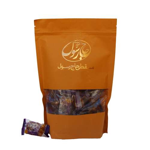 حلوا مسقطی یک طعم سنتی چهار مغز پاکتی حاج رسول - 500 گرم