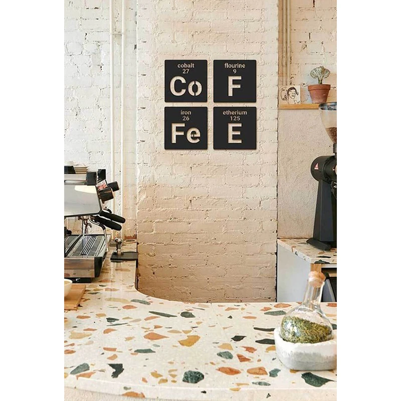 استیکر مدل Coffe مجموعه 4 عددی