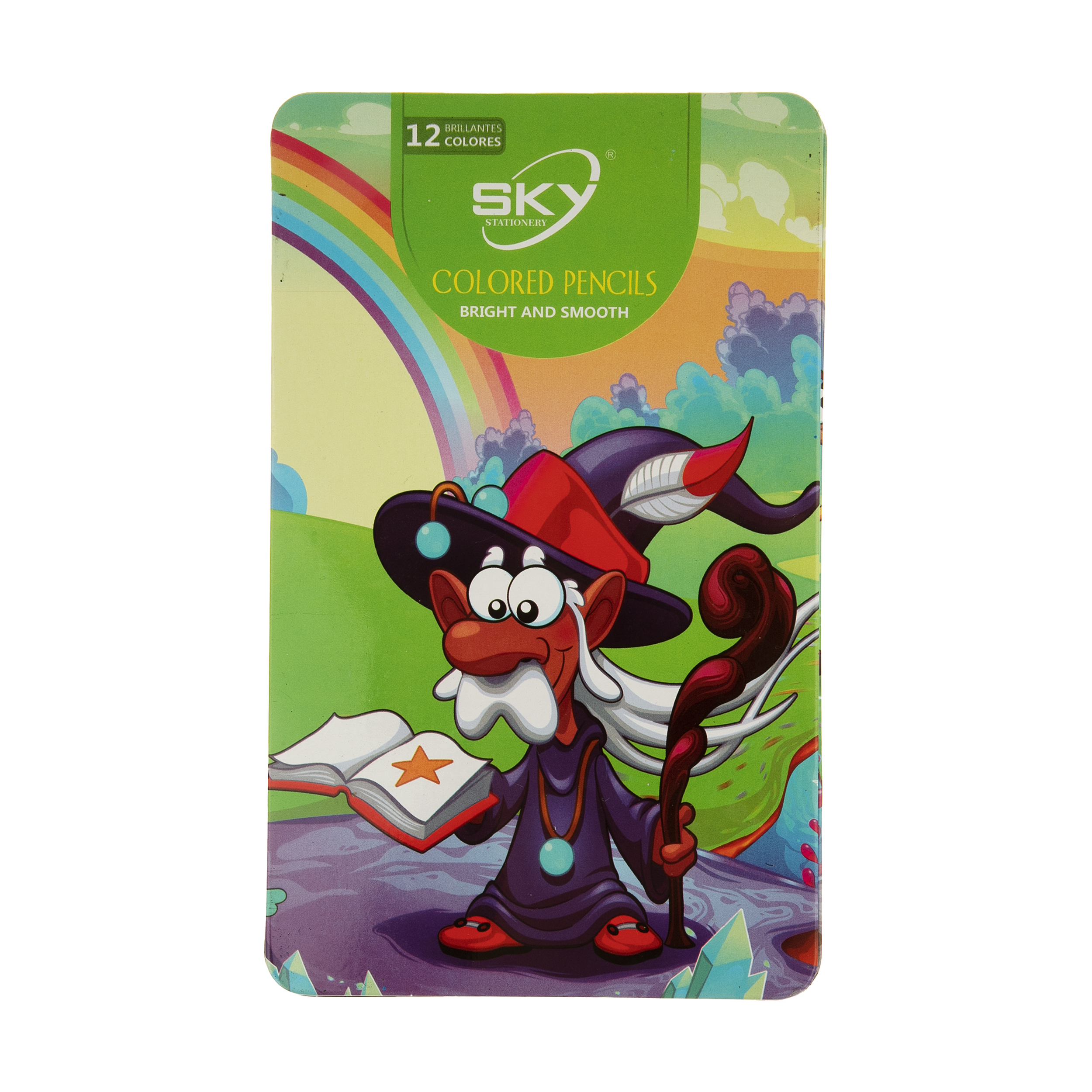 مداد رنگی 12 رنگ اسکای مدل پیر مرد جادوگر 