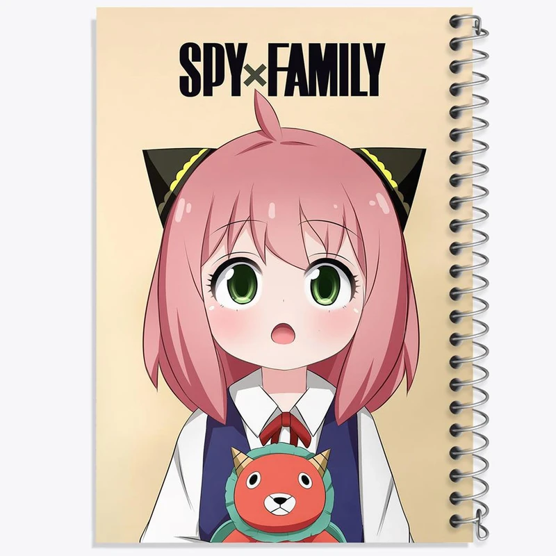 دفتر شطرنجی 50 برگ خندالو طرح آنیا فورجر انیمه اسپای ایکس فمیلی Spy x Family کد 17720