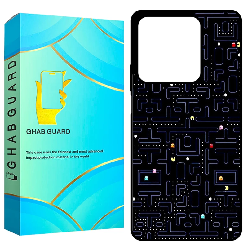 کاور قاب گارد طرح پکمن مدل GCHPN134 مناسب برای گوشی موبایل شیائومی Redmi Note 13 4G