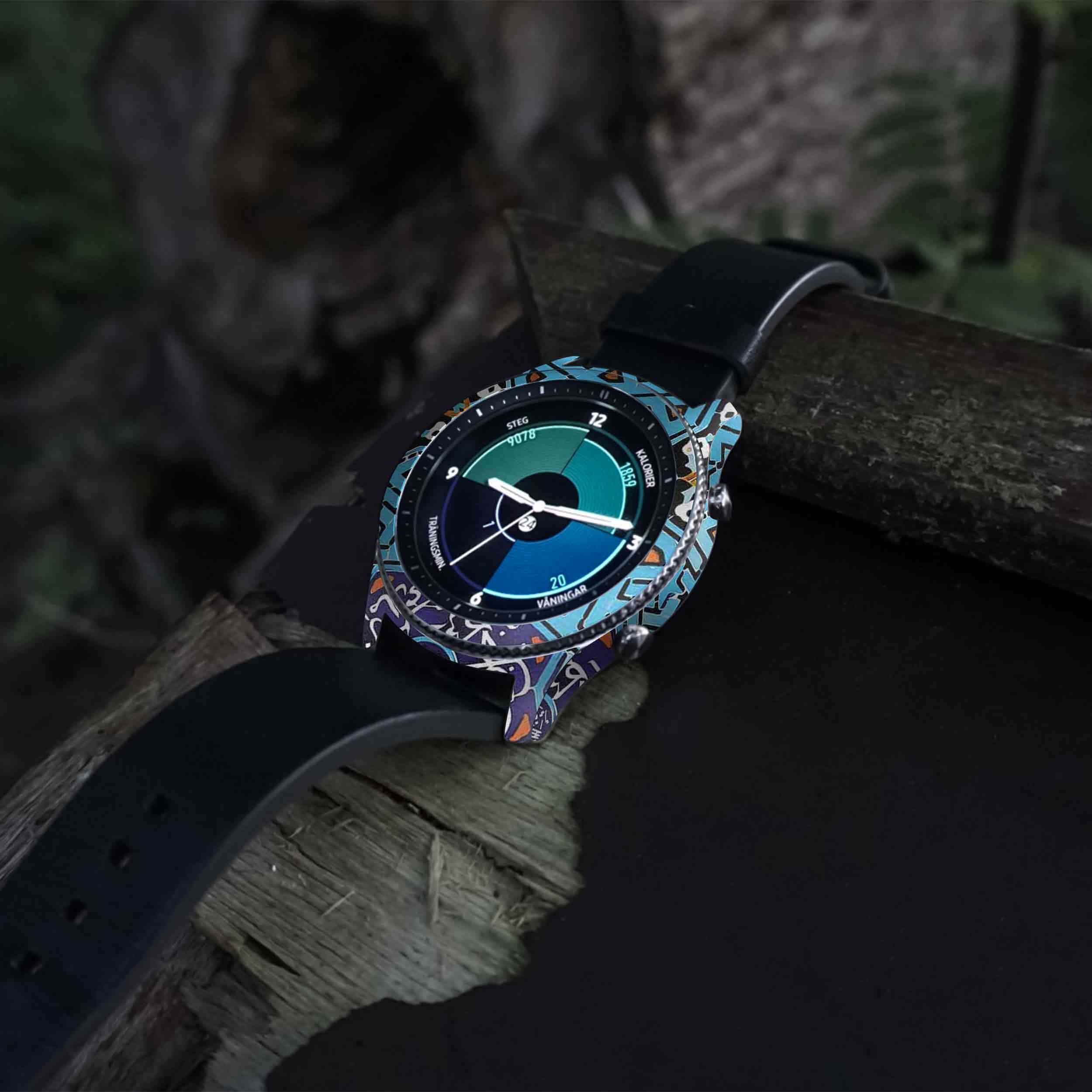 برچسب ماهوت طرح Iran-Tile7 مناسب برای ساعت هوشمند سامسونگ Galaxy Gear S3 Classic