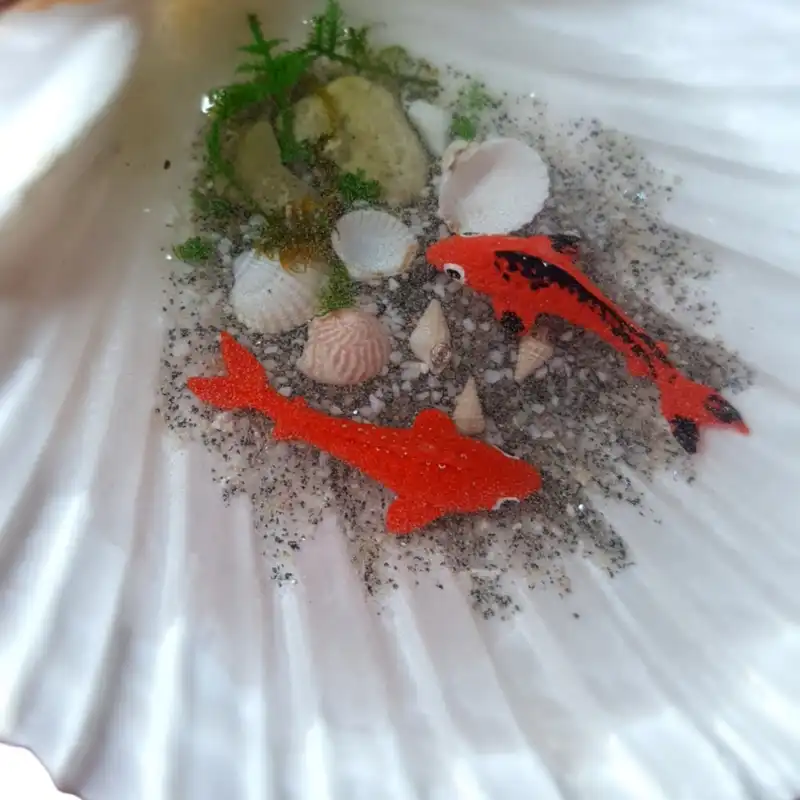 ظرف ماهی هفت سین مدل صدف