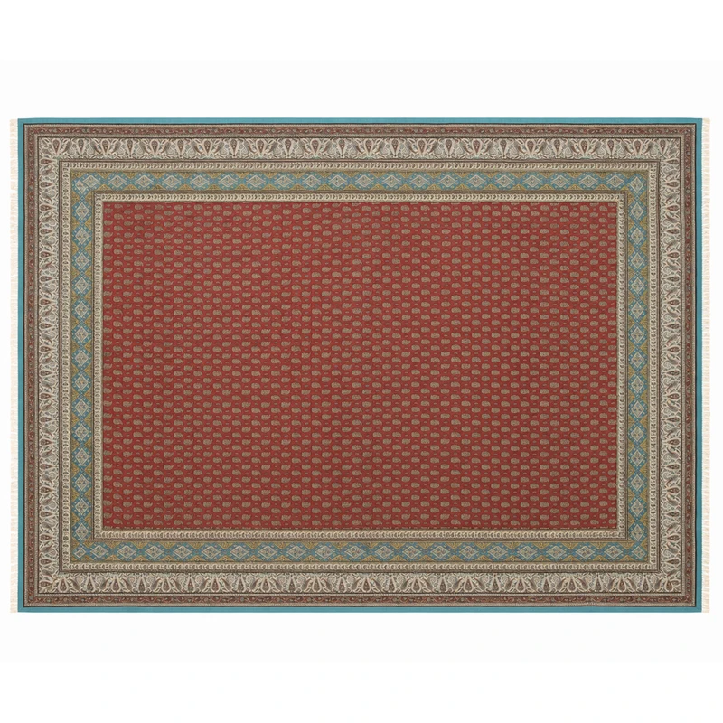 رومیزی قلمکار زابلیان مدل صادراتی طرح هزار بته کد 280p220FullPaisley-Rd-XXXL