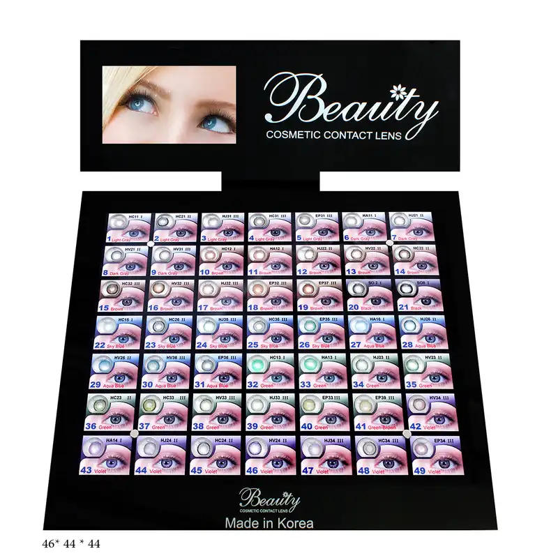 لنز چشم بیوتی شماره 4 رنگ خاکستری دور مشکی