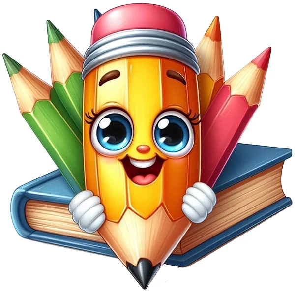 استیکر پارچه و لباس پاد آفرین طرح مداد و مدرسه کد 1589